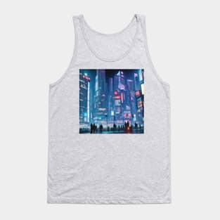 futuristic style city Tank Top